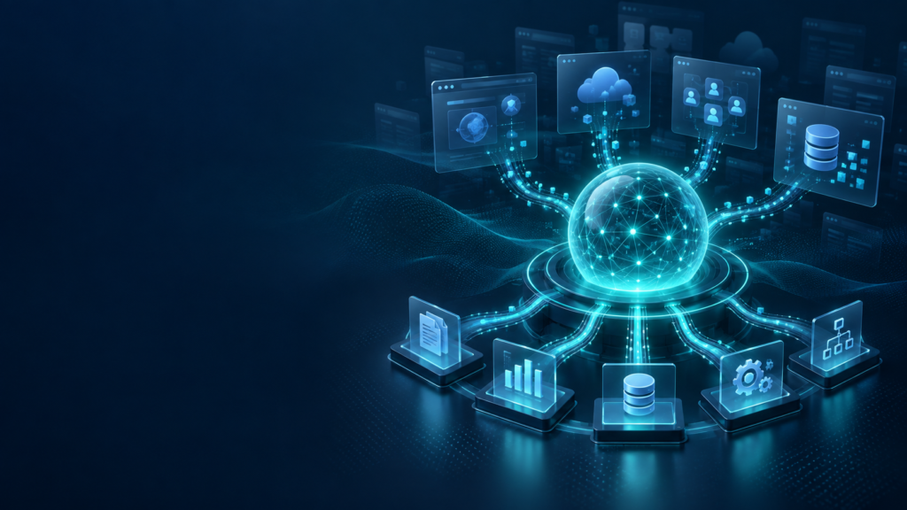 Connected enterprise AI activity brought into a governed visibility hub